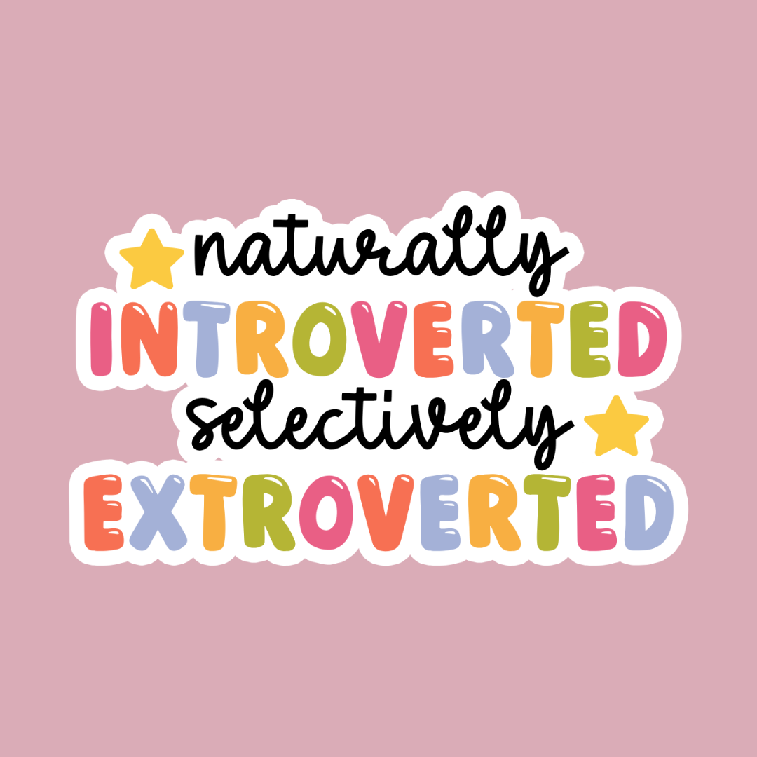 Sticker: Introvert Extrovert
