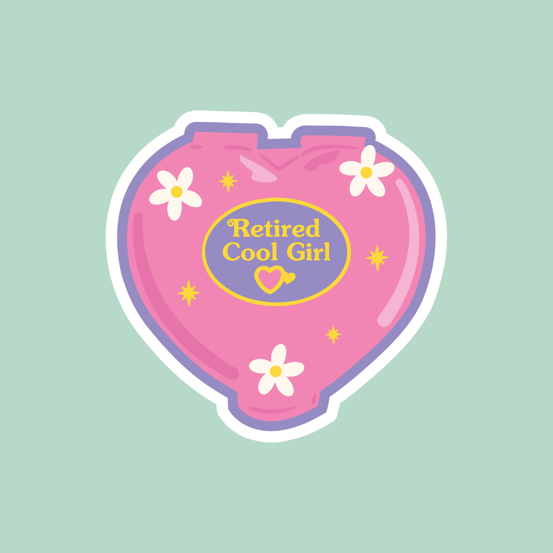 Sticker: Retired Cool Girl