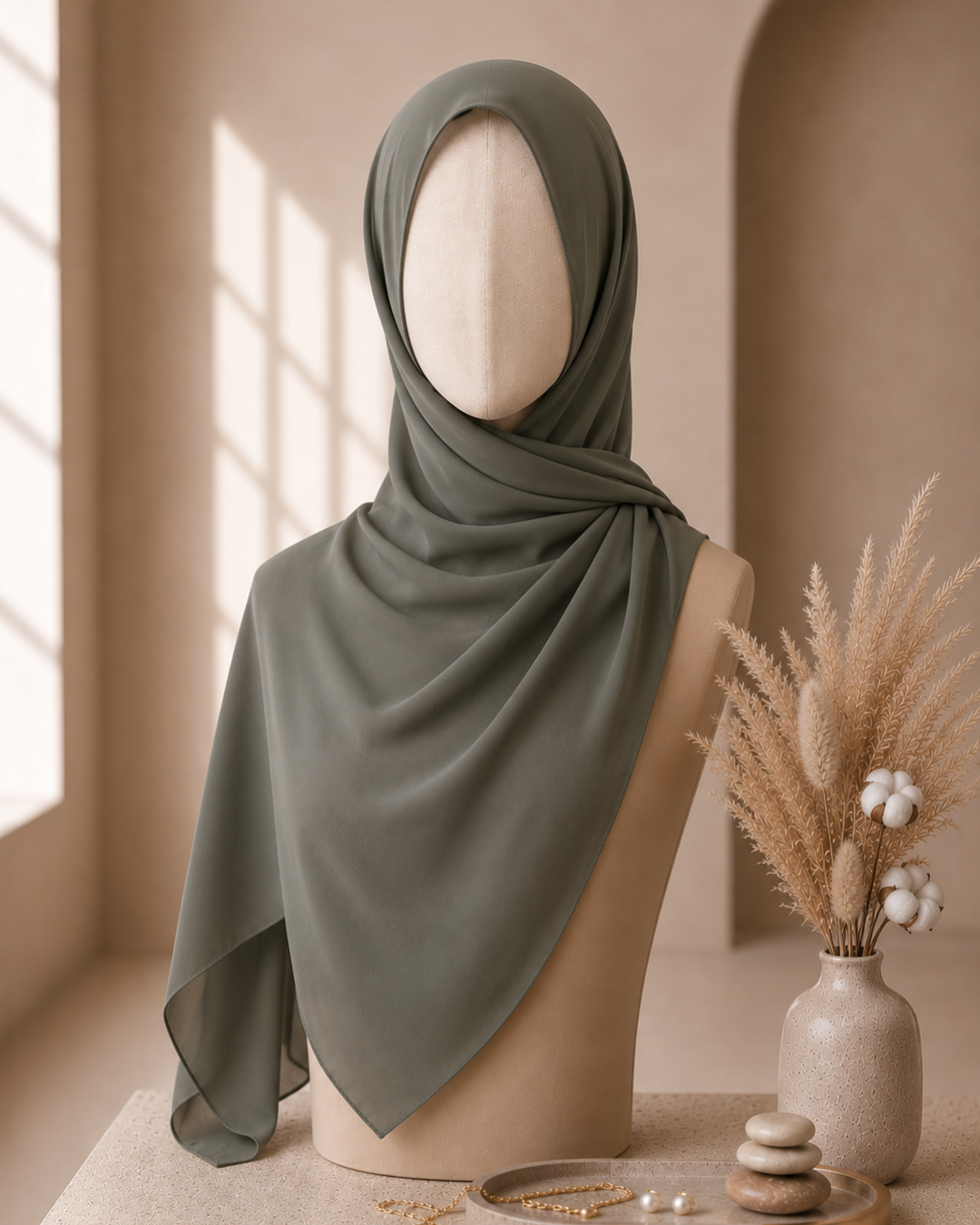 Chiffon Hoodie Shawl