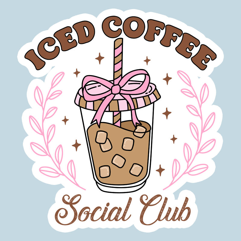 Sticker:Iced Coffee Social Club