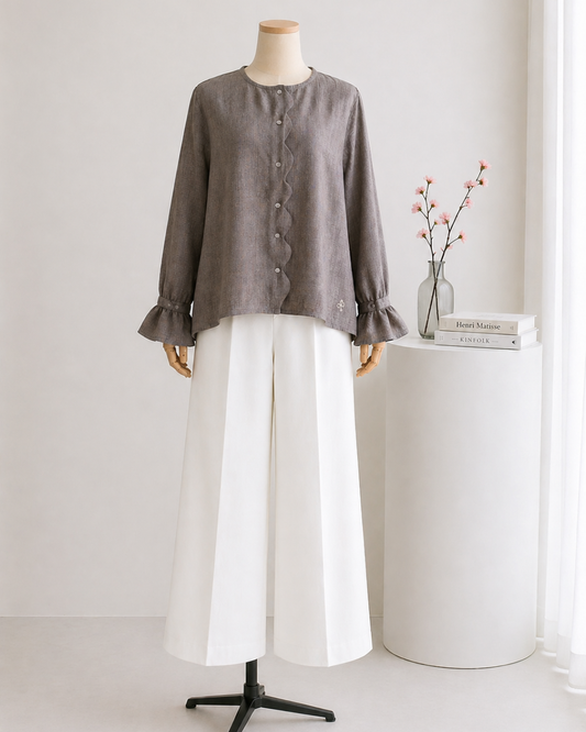 Alyssa Scallop Top
