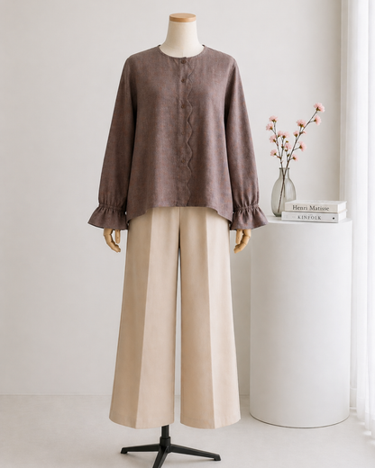 Alyssa Scallop Top