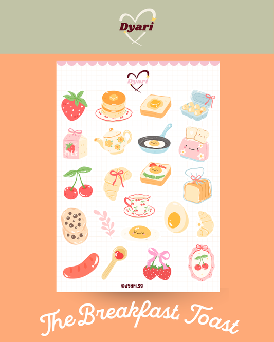 Sticker Sheet: The Breakfast Toast