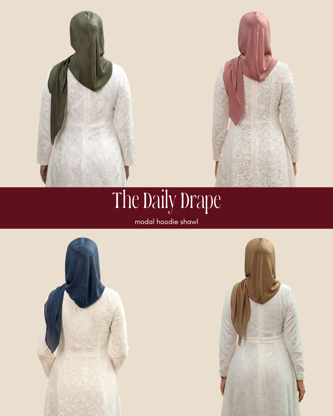Modal Hoodie Shawl
