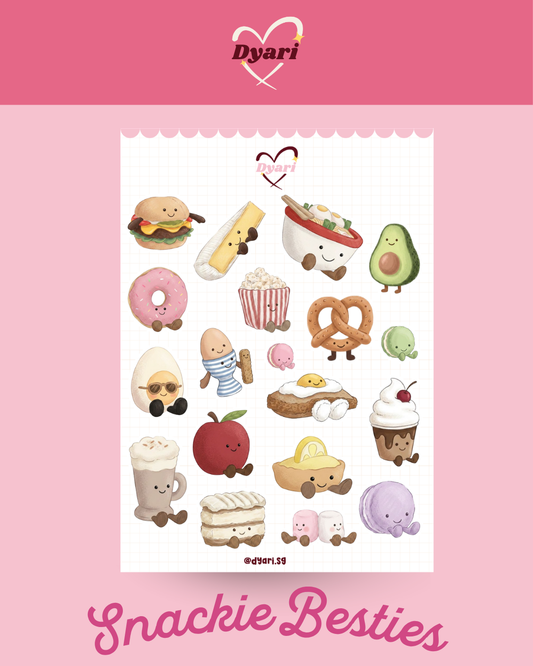 Sticker Sheet: Snackie Besties