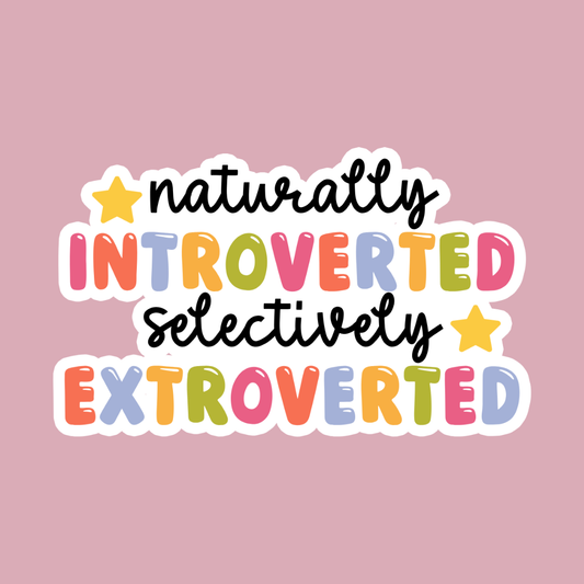 Sticker: Introvert Extrovert