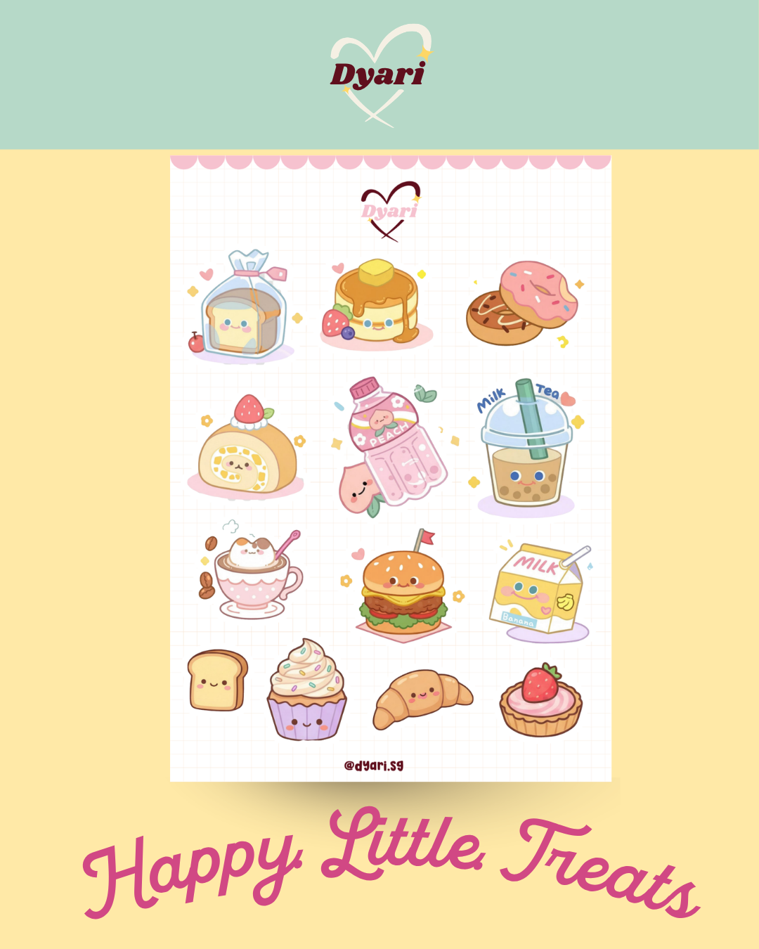 Sticker Sheet: Happy Little Treats