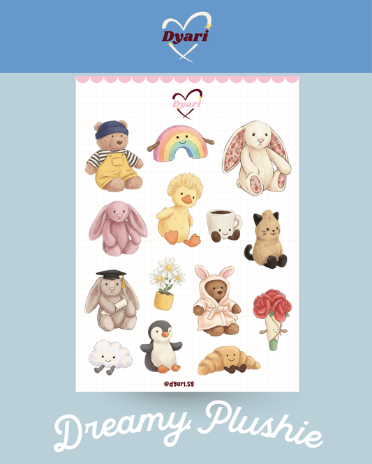 Sticker Sheet: Dreamie Plushie