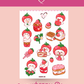 Sticker Sheet: Strawberry Blob