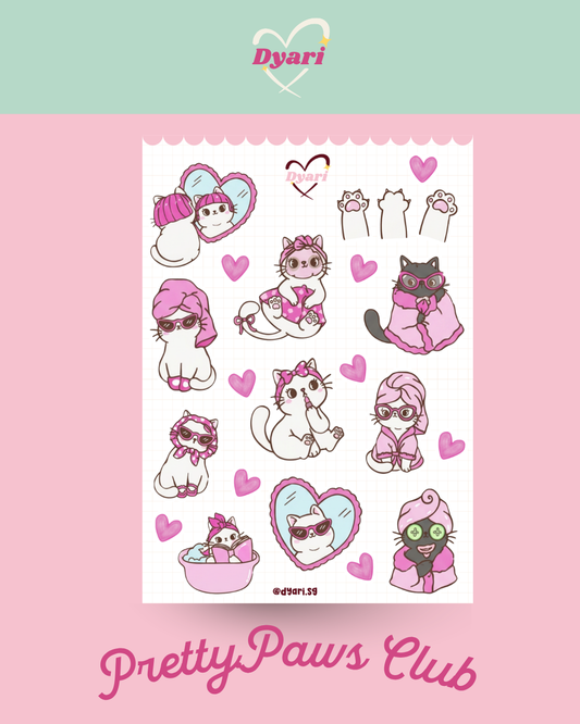 Sticker Sheet: Pretty Paws Club