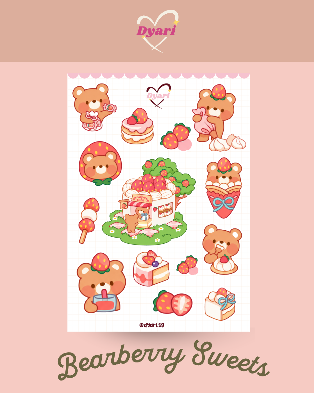 Sticker Sheet: Bearberry Sweets