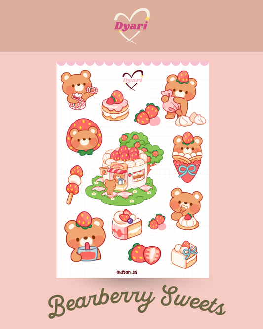 Sticker Sheet: Bearberry Sweets