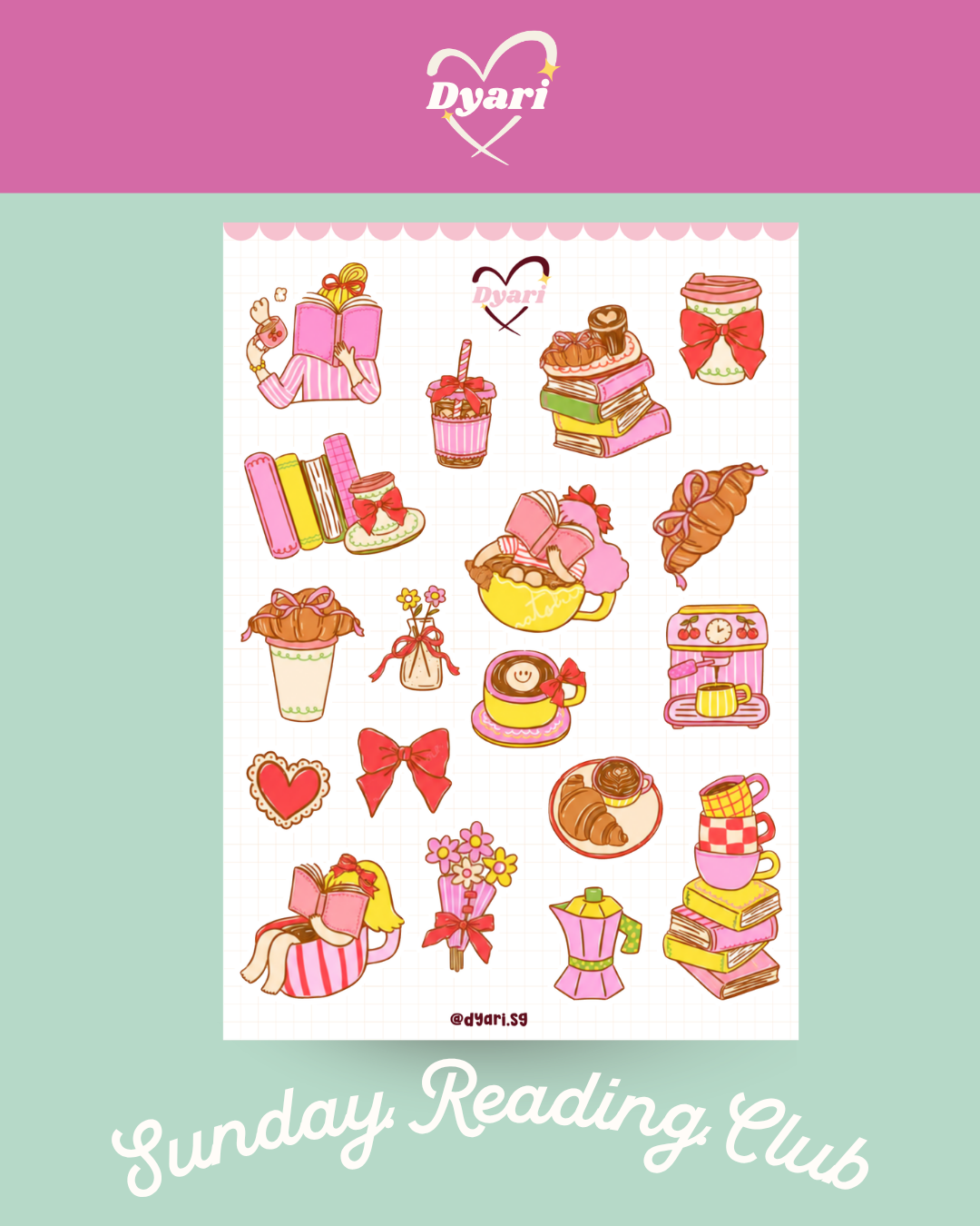 Sticker Sheet: Sunday Reading Club
