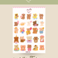 Sticker Sheet: Cuddle Friends