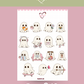 Sticker Sheet: Boo & Co