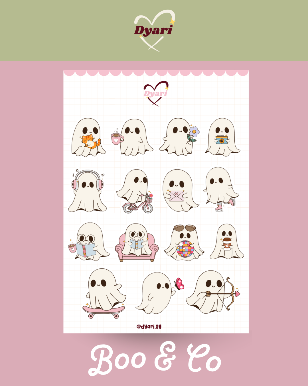 Sticker Sheet: Boo & Co