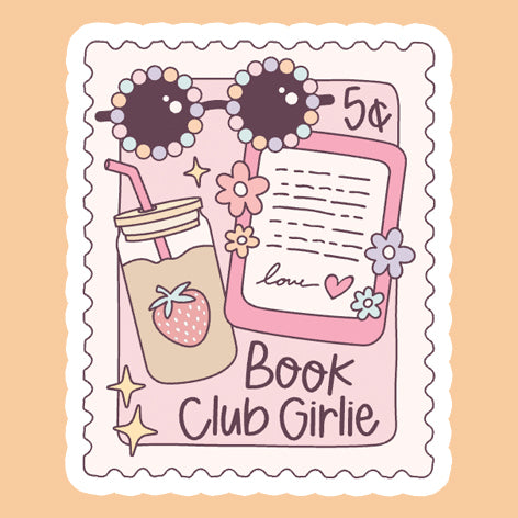 Sticker: Book Club Girlie