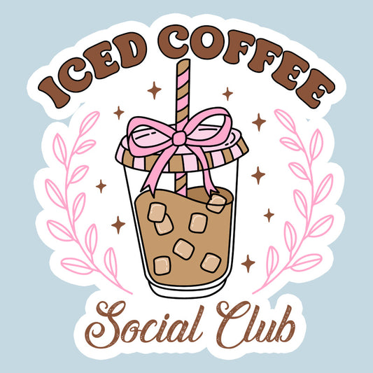 Sticker:Iced Coffee Social Club