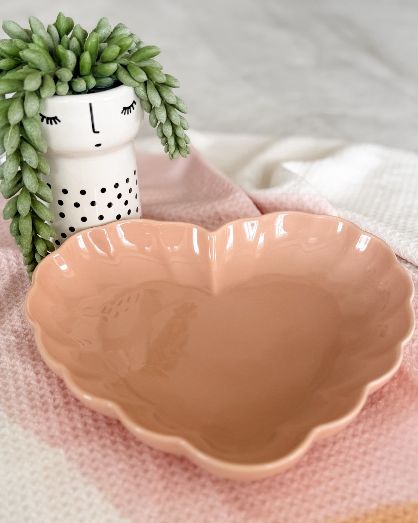 Heart Plate (Peach Pink)