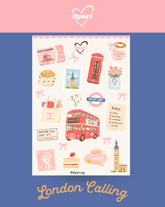 Sticker Sheet: London Calling