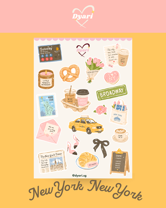 Sticker Sheet: New York, New York