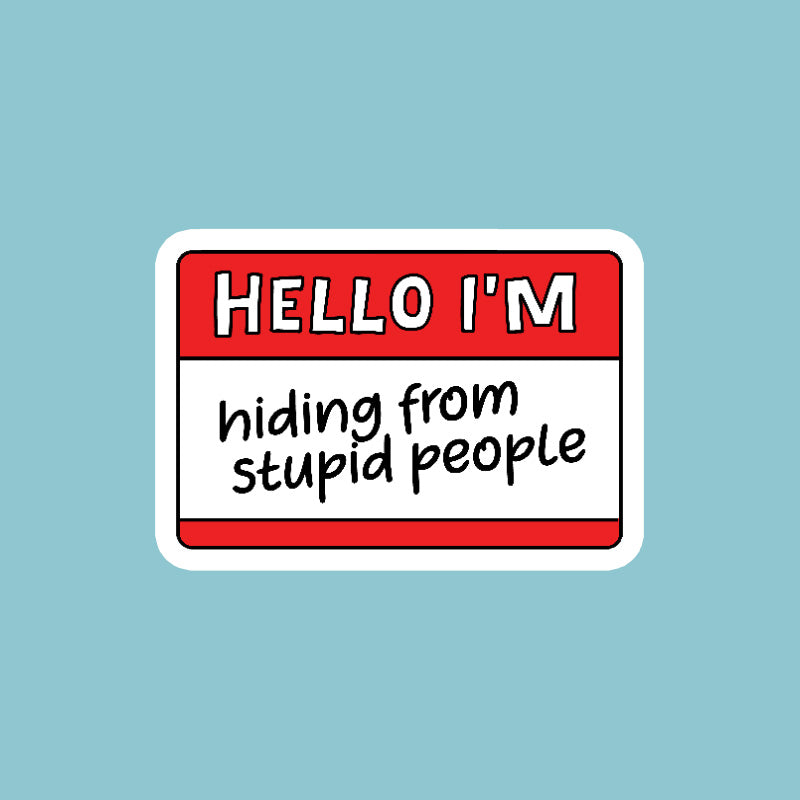 Sticker: Hello I'm Hiding
