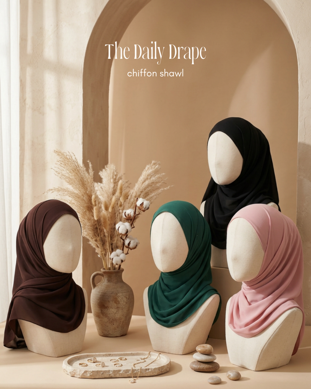 Pearl Chiffon Shawl